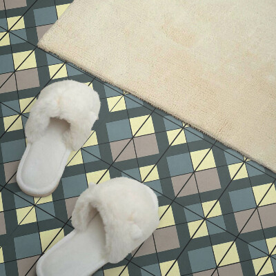 Obdĺžnikový panel na stenu Kockovaný geometrický vzor