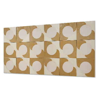 Obdĺžnikový stenový panel Vzor geometrických kruhov a oblúkov