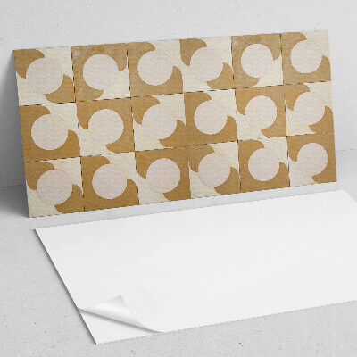 Obdĺžnikový stenový panel Vzor geometrických kruhov a oblúkov