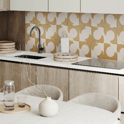 Obdĺžnikový stenový panel Vzor geometrických kruhov a oblúkov