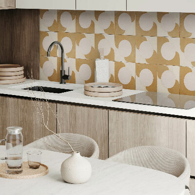 Obdĺžnikový stenový panel Vzor geometrických kruhov a oblúkov