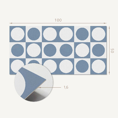 Samolepiaci panel na stenu Kruhové vzory v zložení sieťoviny