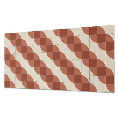 Obdĺžnikový panel na stenu Geometrický vlnitý vzor