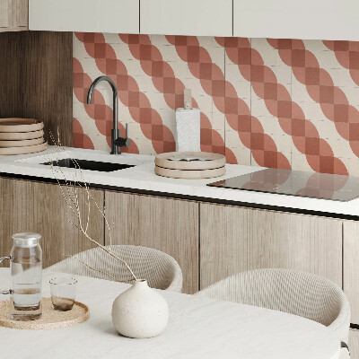 Obdĺžnikový panel na stenu Geometrický vlnitý vzor