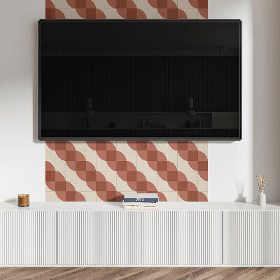 Obdĺžnikový panel na stenu Geometrický vlnitý vzor