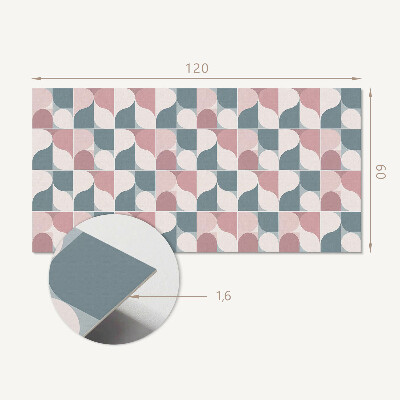Obdĺžnikový stenový panel Geometrický vzor v abstraktnom štýle