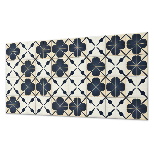 Obdĺžnikový panel na stenu Kvetinový motív na hladkom podklade