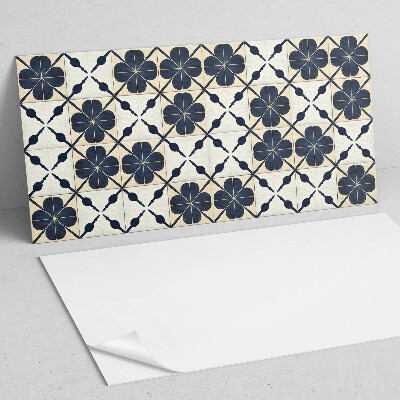 Obdĺžnikový panel na stenu Kvetinový motív na hladkom podklade