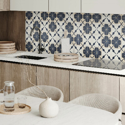 Obdĺžnikový panel na stenu Kvetinový motív na hladkom podklade