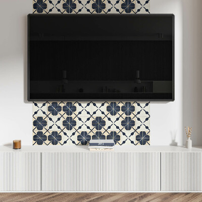 Obdĺžnikový panel na stenu Kvetinový motív na hladkom podklade