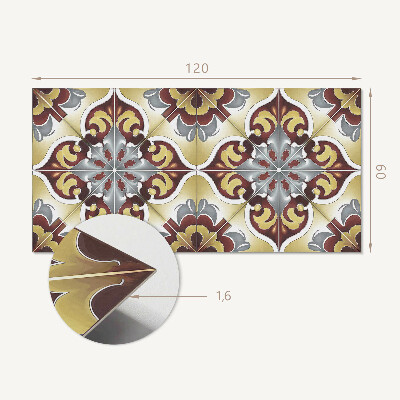 Obdĺžnikový panel na stenu Dekoračný kvetinový motív