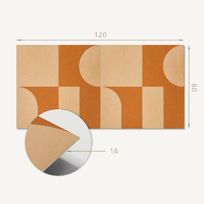 Obdĺžnikový stenový panel Geometria v abstraktnom štýle