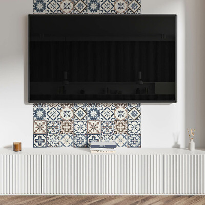 Obdĺžnikový stenový panel Kachľové umelecké kompozície