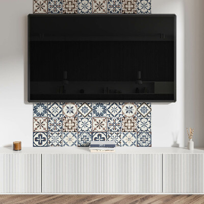 Obdĺžnikový stenový panel Kachľové umelecké kompozície