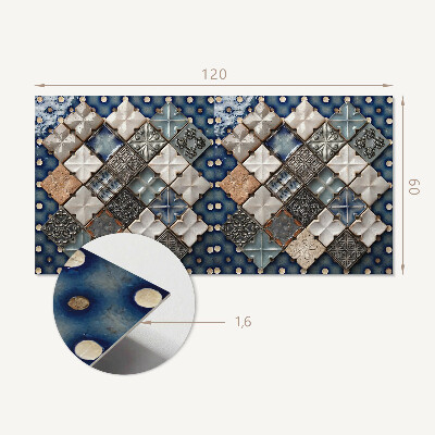 Samolepiaci panel na stenu Rozloženie mozaikových dlaždíc