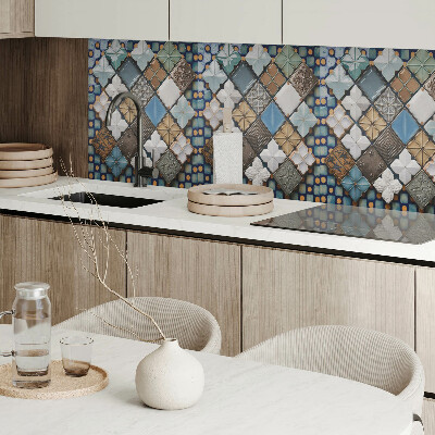 Obdĺžnikový panel na stenu Motívy keramických dlaždíc