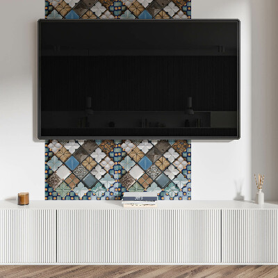 Obdĺžnikový panel na stenu Motívy keramických dlaždíc