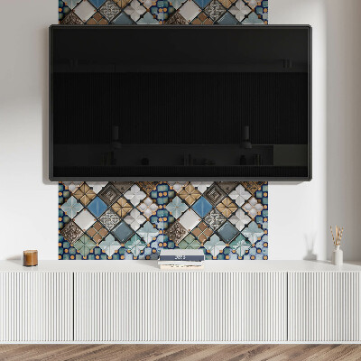 Obdĺžnikový panel na stenu Motívy keramických dlaždíc