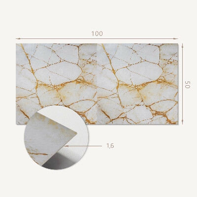 Obdĺžnikový stenový panel Mramorový štýl v elegantnom prevedení