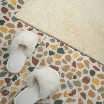 Obdĺžnikový panel na stenu Mozaikový vzor kamienkov