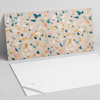 Obdĺžnikový panel na stenu Fragmenty v živých farbách