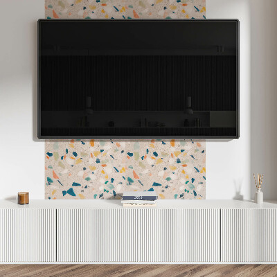 Obdĺžnikový panel na stenu Fragmenty v živých farbách