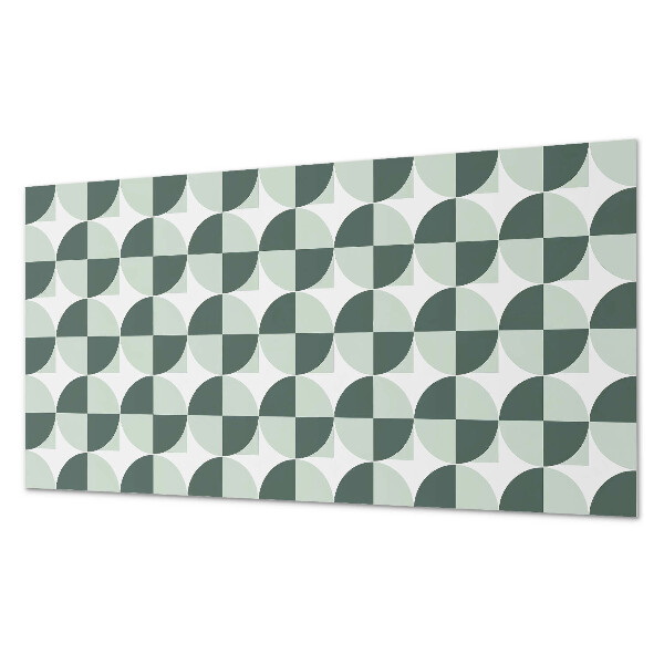 Samolepiaci panel na stenu Kruhy a štvorce v geometrickom štýle