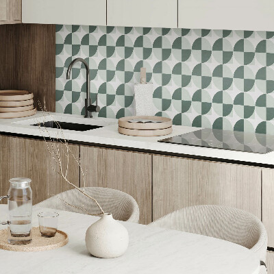 Samolepiaci panel na stenu Kruhy a štvorce v geometrickom štýle