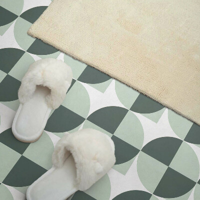 Samolepiaci panel na stenu Kruhy a štvorce v geometrickom štýle