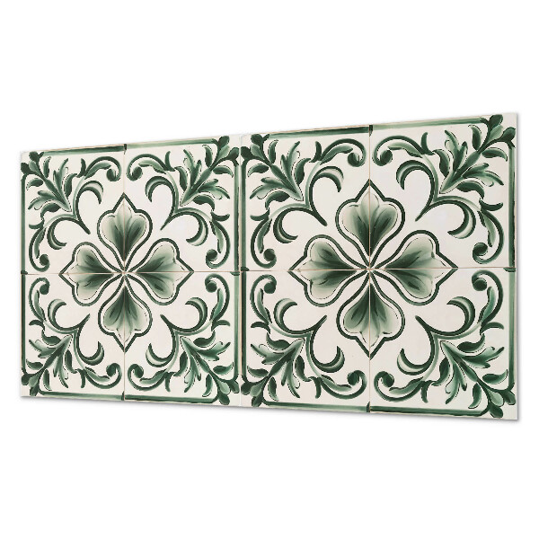 Obdĺžnikový panel na stenu Motív lístkov a srdiečok