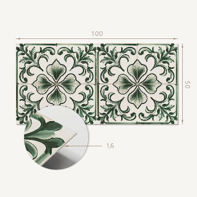 Obdĺžnikový panel na stenu Motív lístkov a srdiečok