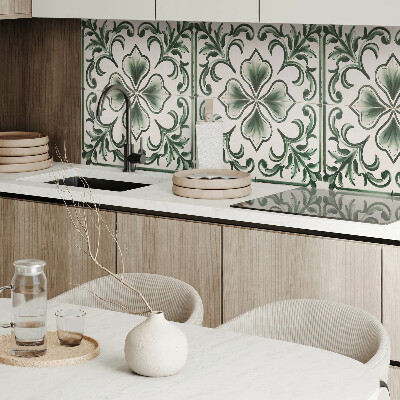 Obdĺžnikový panel na stenu Motív lístkov a srdiečok