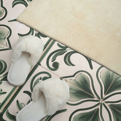 Obdĺžnikový panel na stenu Motív lístkov a srdiečok