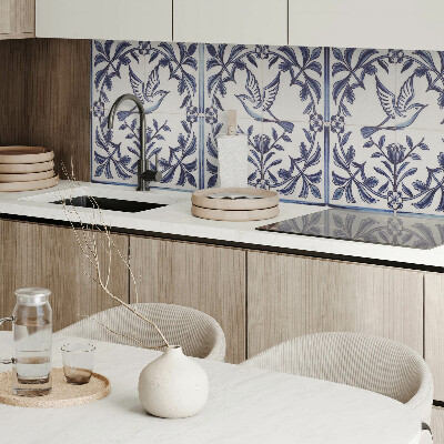 Obdĺžnikový stenový panel Motív vtákov medzi zeleňou