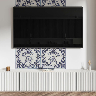 Obdĺžnikový stenový panel Motív vtákov medzi zeleňou