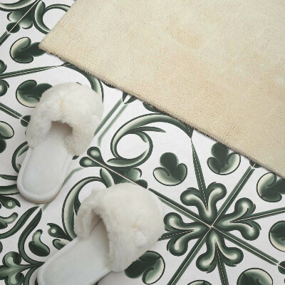 Samolepiaci panel na stenu Rastlinný vzor vo forme dlaždice