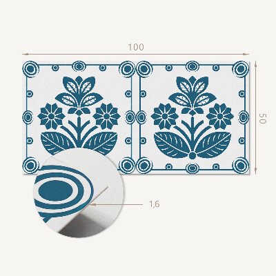 Samolepiaci panel na stenu Dekoračný kvetinový motív