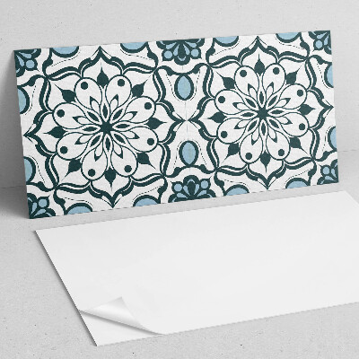 Obdĺžnikový stenový panel Kvetinová mandala vo farbách prírody