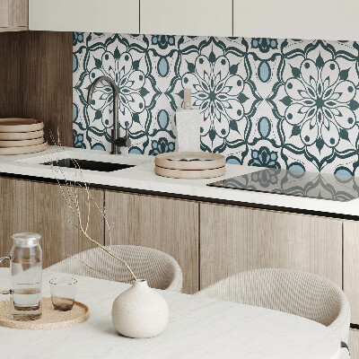 Obdĺžnikový stenový panel Kvetinová mandala vo farbách prírody