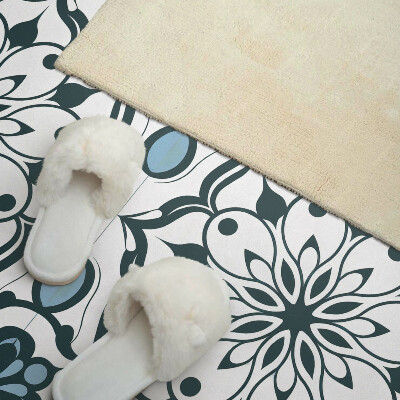 Obdĺžnikový stenový panel Kvetinová mandala vo farbách prírody