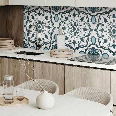 Obdĺžnikový stenový panel Kvetinová mandala vo farbách prírody