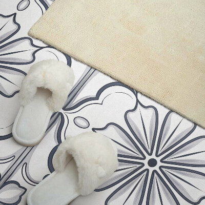 Obdĺžnikový panel na stenu Kvetinový motív na dlaždici