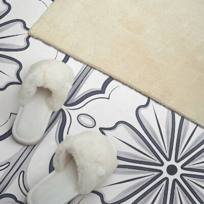 Obdĺžnikový panel na stenu Kvetinový motív na dlaždici