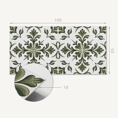 Obdĺžnikový stenový panel Rastlinný motív