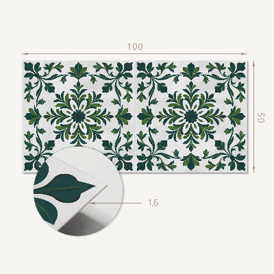 Samolepiaci panel na stenu Rastlinný vzor s ozdobnými detailmi