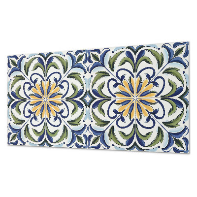 Obdĺžnikový stenový panel Rastlinný motív s kvetinovými akcentmi