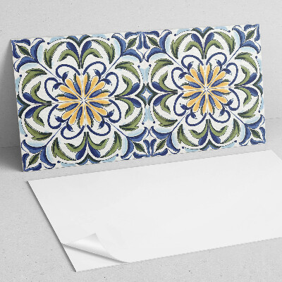 Obdĺžnikový stenový panel Rastlinný motív s kvetinovými akcentmi