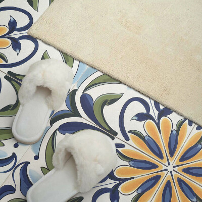 Obdĺžnikový stenový panel Rastlinný motív s kvetinovými akcentmi