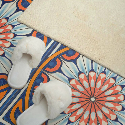 Obdĺžnikový stenový panel Kvetinový motív s jemnými detailmi