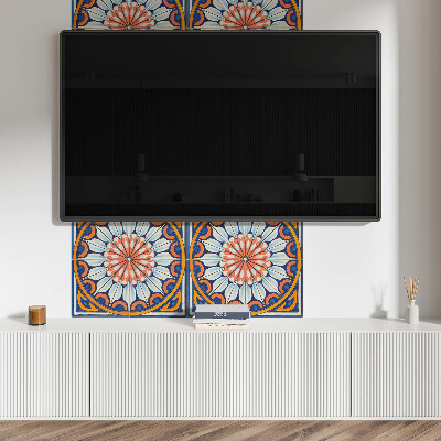 Obdĺžnikový stenový panel Kvetinový motív s jemnými detailmi